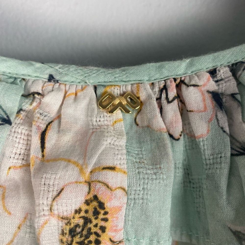 PilyQ Swim Cate Floral Print Ruffle Mini Dress In Posies - Picture 6 of 11